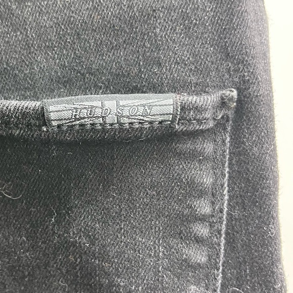 Anthropologie Hudson Jeans Women's Black High Rise Straight Leg Jeans - Picture 5 of 5